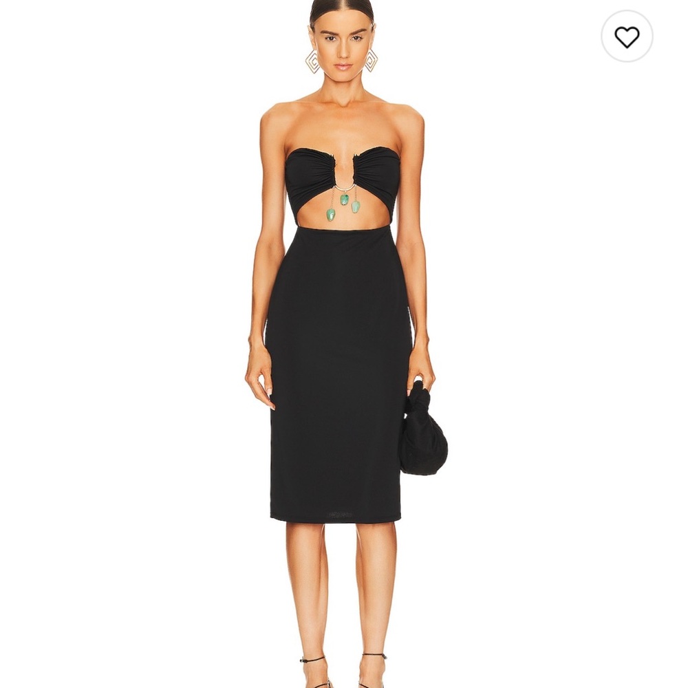 Everly Midi Dress in Black